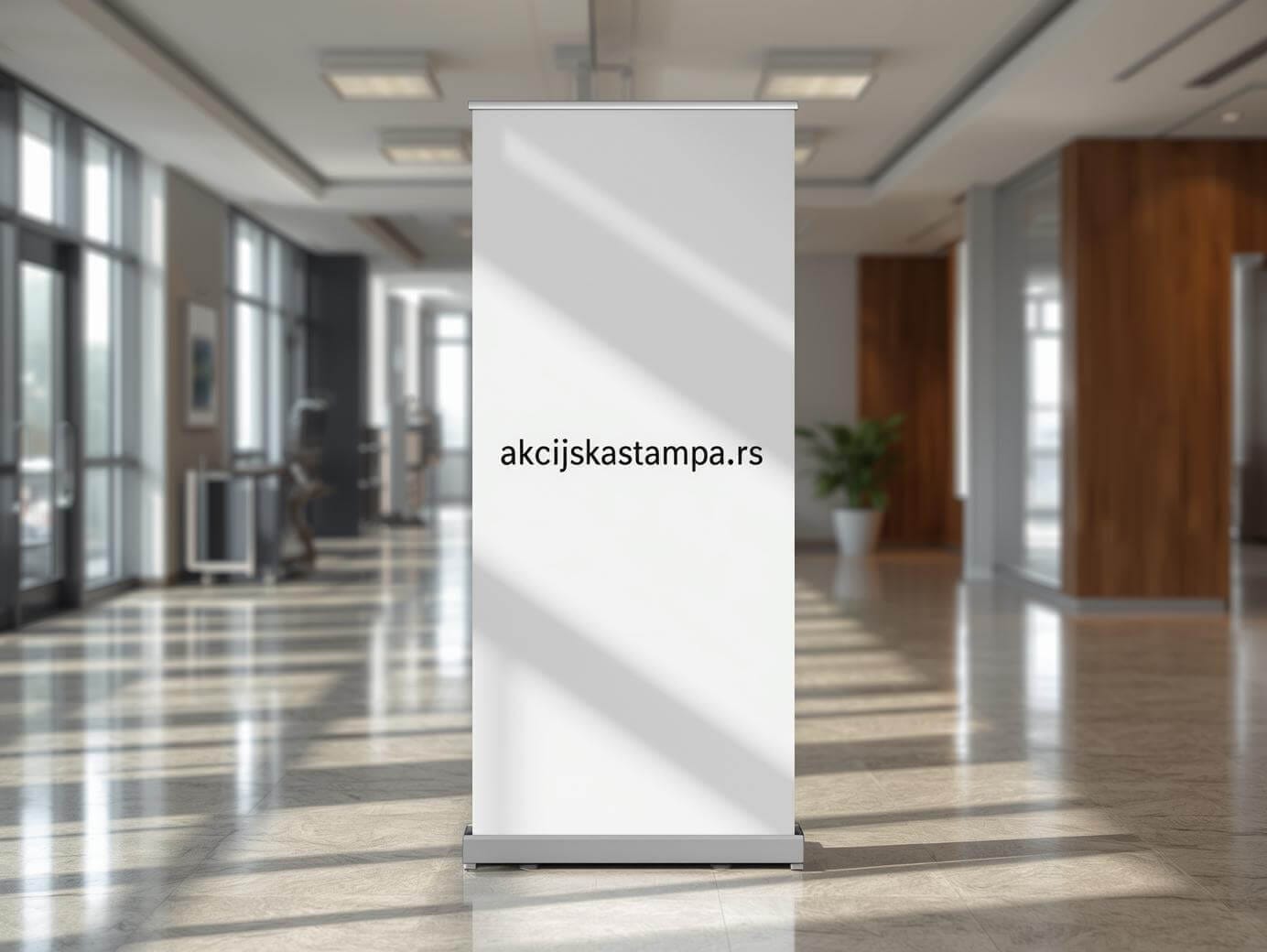 Izrada rollup banera sa aluminijumskom konstrukcijom i torbom